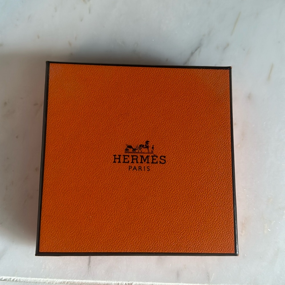 Hermes box, Hermes ribbon, Hermes jewelry travel bag
